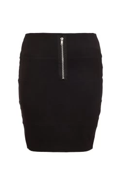 Black Ribbed Bodycon Skirt 6 Black Ribbed Bodycon Skirt -Women Clothing Sale 00100001185 ZB
