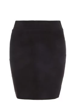 Black Stretch Bodycon Mini Skirt