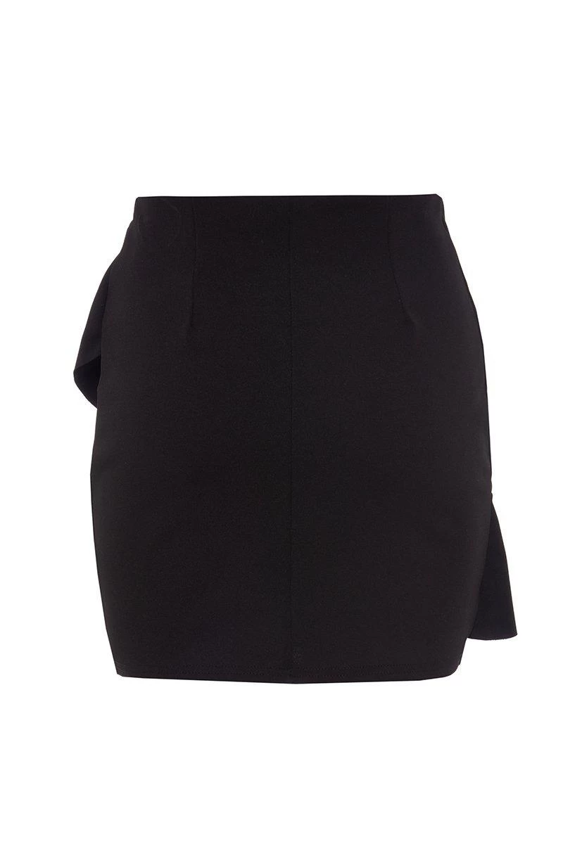 Black Frill Mini Skirt 2 Black Frill Mini Skirt - Image 2