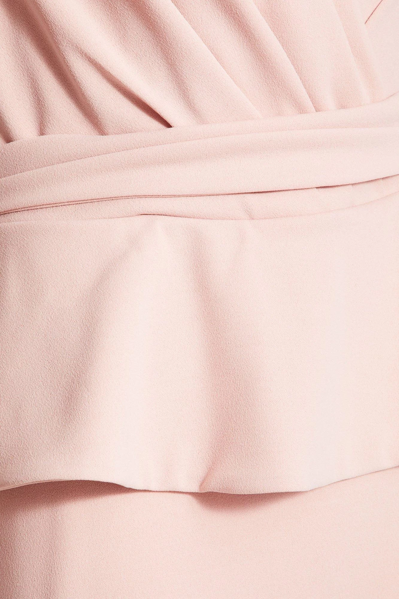 Nude Wrap Peplum Maxi Dress 6 Nude Wrap Peplum Maxi Dress - Image 6