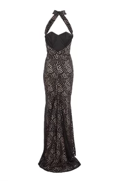 Black Lace Fishtail Maxi Dress 10 Black Lace Fishtail Maxi Dress -Women Clothing Sale 00100026146 ZB scaled
