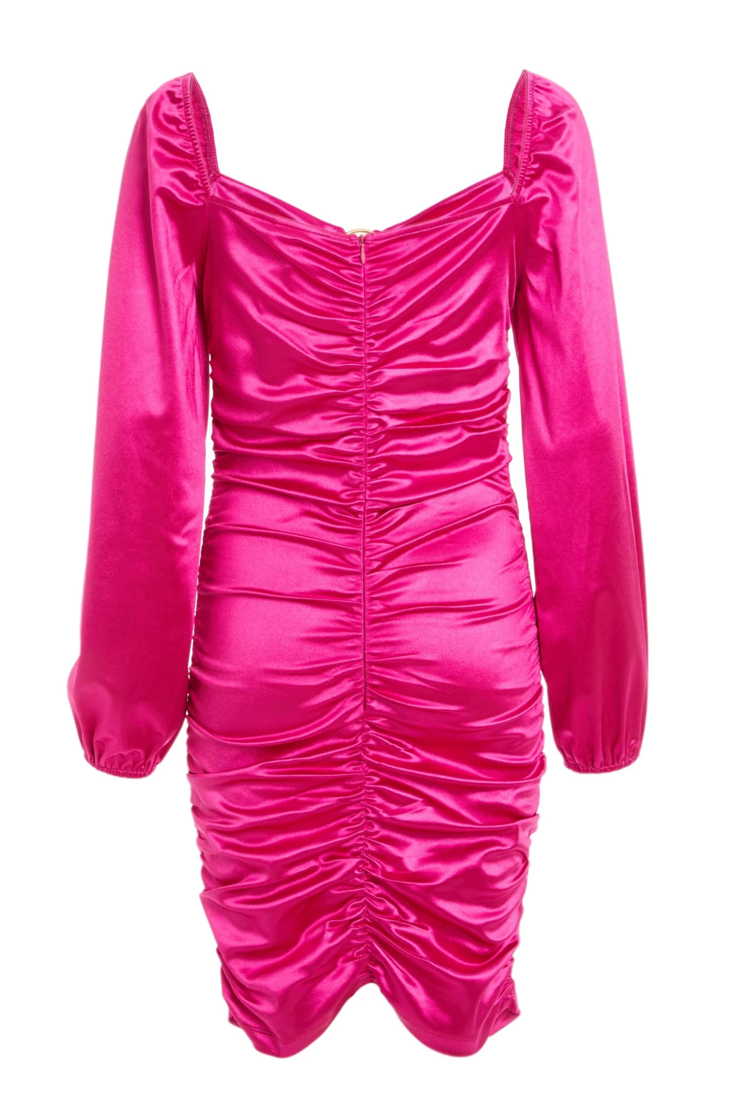 Pink Satin Bodycon Dress 5 Pink Satin Bodycon Dress - Image 5