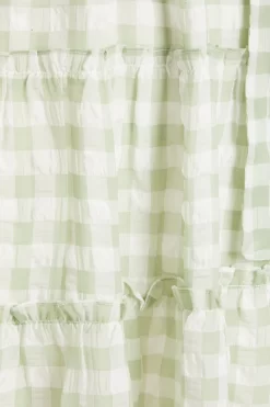 Sage Gingham Wrap Skater Dress 11 Sage Gingham Wrap Skater Dress -Women Clothing Sale 00100029429 ZS scaled