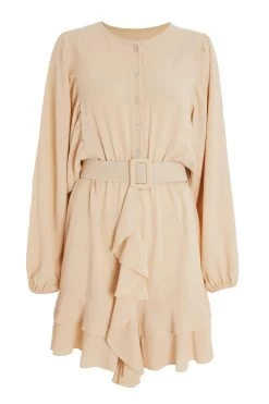 Stone Frill Skater Dress