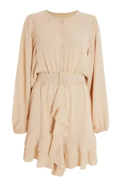 Stone Frill Skater Dress