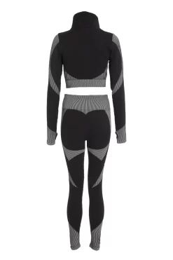 Grey Seamless 3 Piece Gym Set 10 Grey Seamless 3 Piece Gym Set -Women Clothing Sale 00100029839 ZB scaled