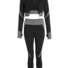 Grey Seamless 3 Piece Gym Set