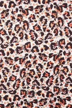 Pink Animal Print Midi Dress -Women Clothing Sale 00100031402 ZS scaled