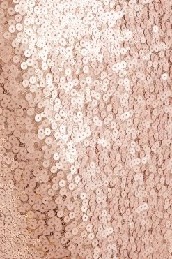 Pink Sequin Puff Sleeve Dress -Women Clothing Sale 00100031896 ZS