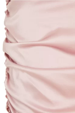 Pink Satin Bardot Bodycon Dress 11 Pink Satin Bardot Bodycon Dress -Women Clothing Sale 00100032083 ZS scaled