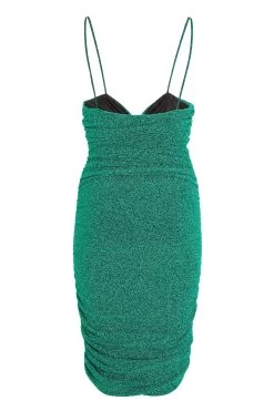 Green Glitter Bodycon Mini Dress -Women Clothing Sale 00100032207 ZB