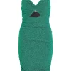 Green Glitter Bodycon Mini Dress