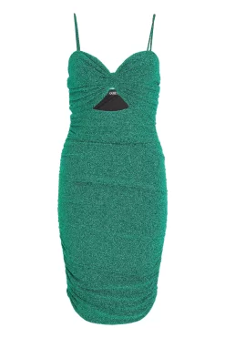 Green Glitter Bodycon Mini Dress