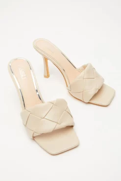 Nude Woven Mule Sandals -Women Clothing Sale 00100032968 XS scaled
