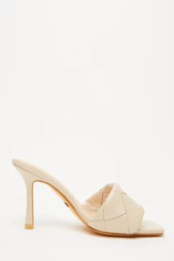 Nude Woven Mule Sandals -Women Clothing Sale 00100032968 ZS scaled