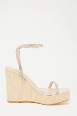 Nude Embellished Strappy Wedges 11 Nude Embellished Strappy Wedges -Women Clothing Sale 00100033261 ZS scaled