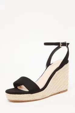 Black Woven Wedges -Women Clothing Sale 00100033297 XB scaled