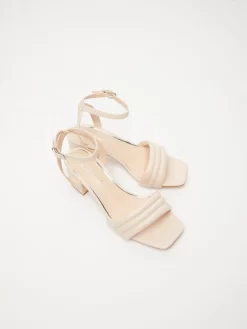 Wide Fit Nude Block Heeled Sandals -Women Clothing Sale 00100033308 XS scaled