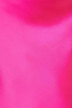 Hot Pink Satin Slip Midi Dress 11 Hot Pink Satin Slip Midi Dress -Women Clothing Sale 00100033377 ZS