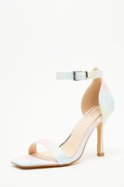 Multicoloured Faux Leather Heeled Sandals -Women Clothing Sale 00100034498 XB scaled