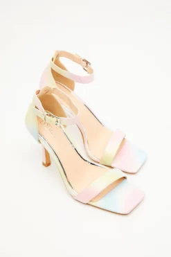 Multicoloured Faux Leather Heeled Sandals -Women Clothing Sale 00100034498 XS scaled