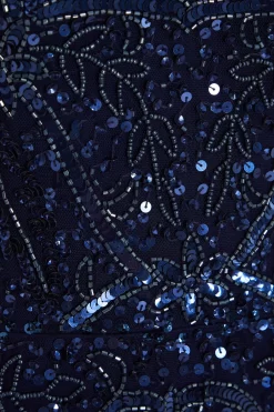 Navy Sequin Maxi Dress -Women Clothing Sale 00100034938 ZS scaled
