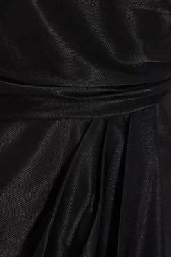 Black Ruched Midi Dress 11 Black Ruched Midi Dress -Women Clothing Sale 00100034952 ZS scaled