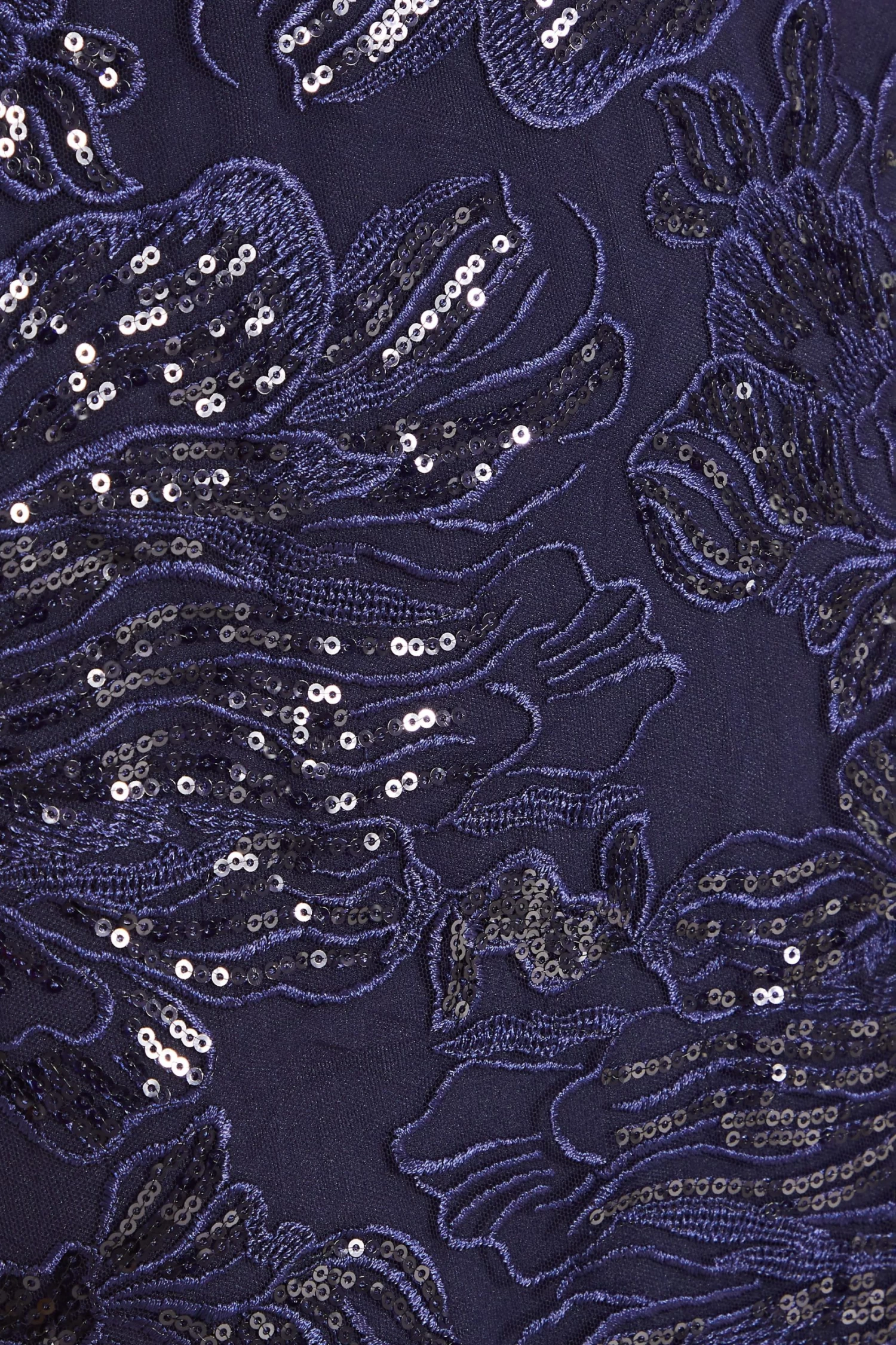 Navy Sequin Lace Midi Dress 6 Navy Sequin Lace Midi Dress - Image 6