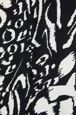 Black Animal Print Mini Dress -Women Clothing Sale 00100035021 ZS