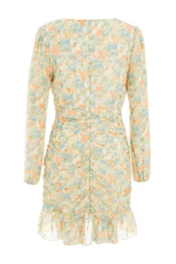 Multicoloured Floral Bodycon Mini Dress -Women Clothing Sale 00100035162 ZB scaled