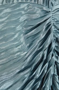 Grey Plisse Ruched Midi Dress 11 Grey Plisse Ruched Midi Dress -Women Clothing Sale 00100035166 ZS