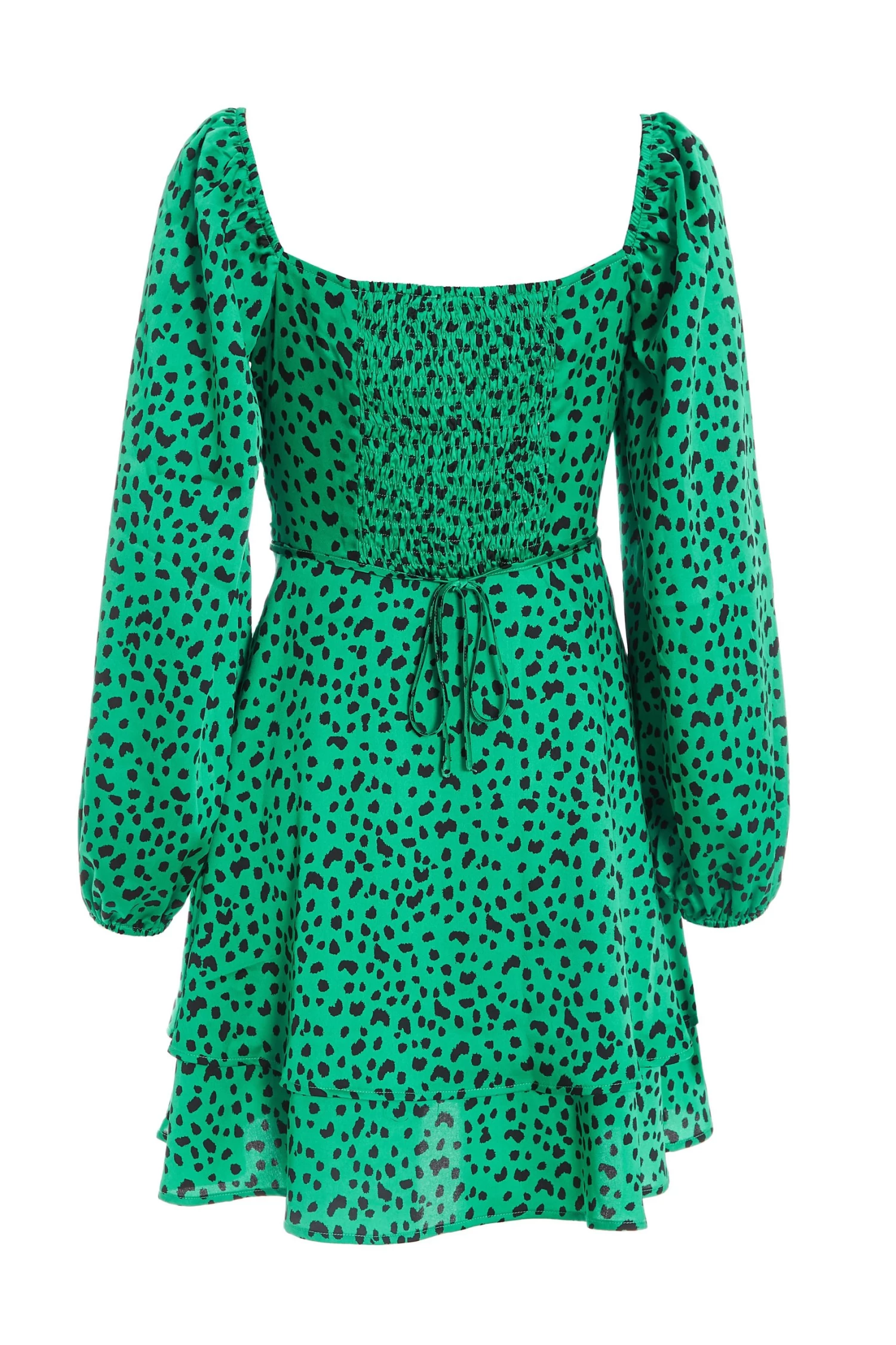 Green Animal Print Skater Dress 5 Green Animal Print Skater Dress - Image 5