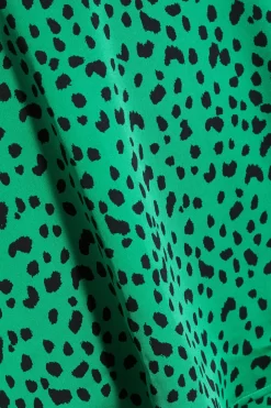 Green Animal Print Skater Dress 11 Green Animal Print Skater Dress -Women Clothing Sale 00100035494 ZS scaled