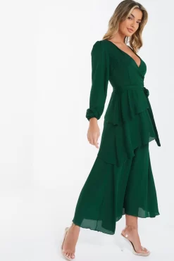 Green Chiffon Wrap Maxi Dress 9 Green Chiffon Wrap Maxi Dress -Women Clothing Sale 00100035677 XS scaled