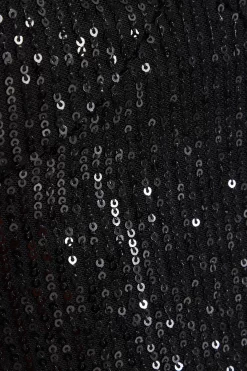 Black Sequin Crop Top -Women Clothing Sale 00100035713 ZS scaled