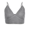 Silver Glitter Crop Top