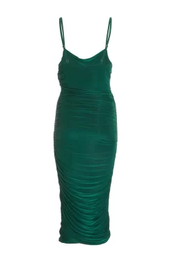 Bottle Green Ruched Bodycon Midi Dress 10 Bottle Green Ruched Bodycon Midi Dress -Women Clothing Sale 00100035908 ZB scaled