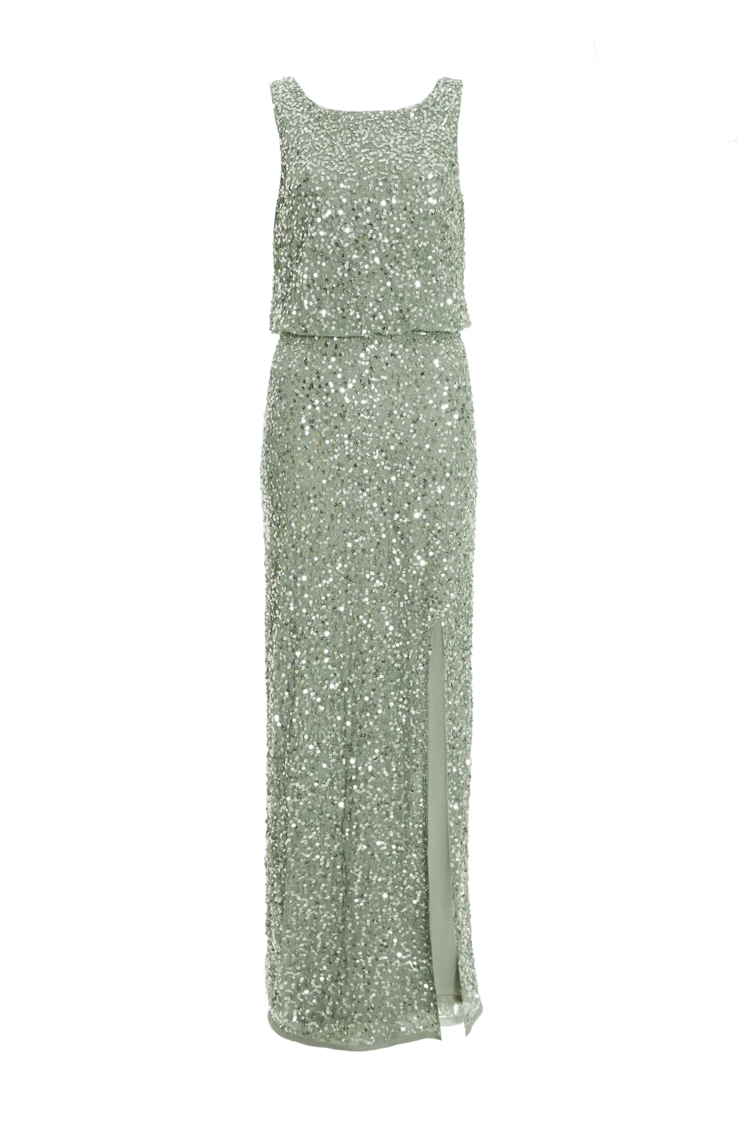 Sage Embellished Split Leg Maxi Dress 1 Sage Embellished Split Leg Maxi Dress