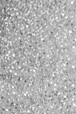 Grey Embellished Split Leg Maxi Dress -Women Clothing Sale 00100035919 ZS scaled