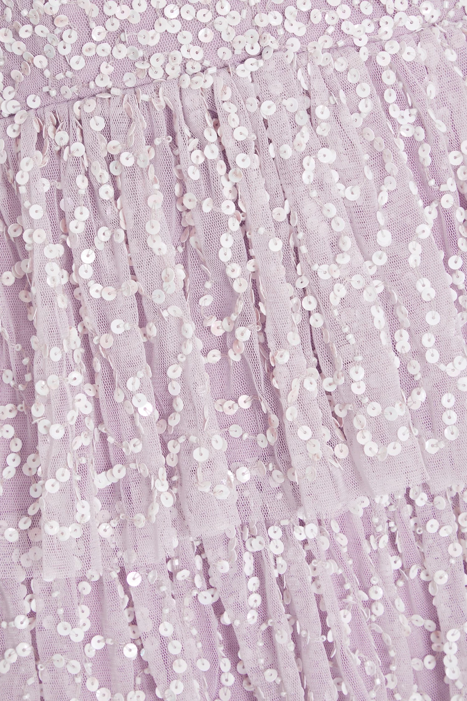 Lilac Sequin Tiered Midi Dress 6 Lilac Sequin Tiered Midi Dress - Image 6