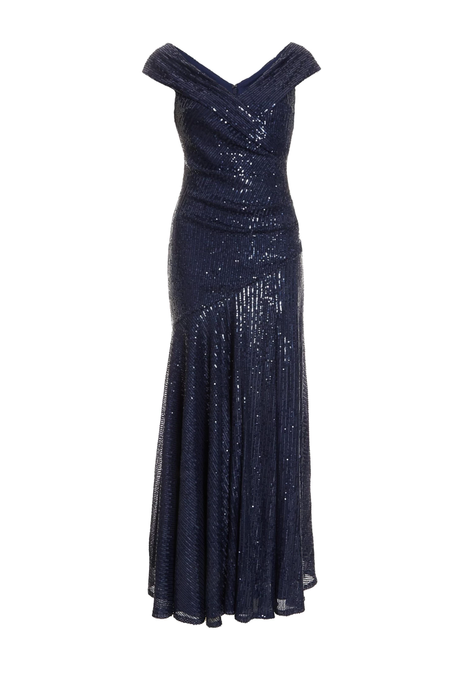 Navy Sequin Ruched Maxi Dress 1 Navy Sequin Ruched Maxi Dress