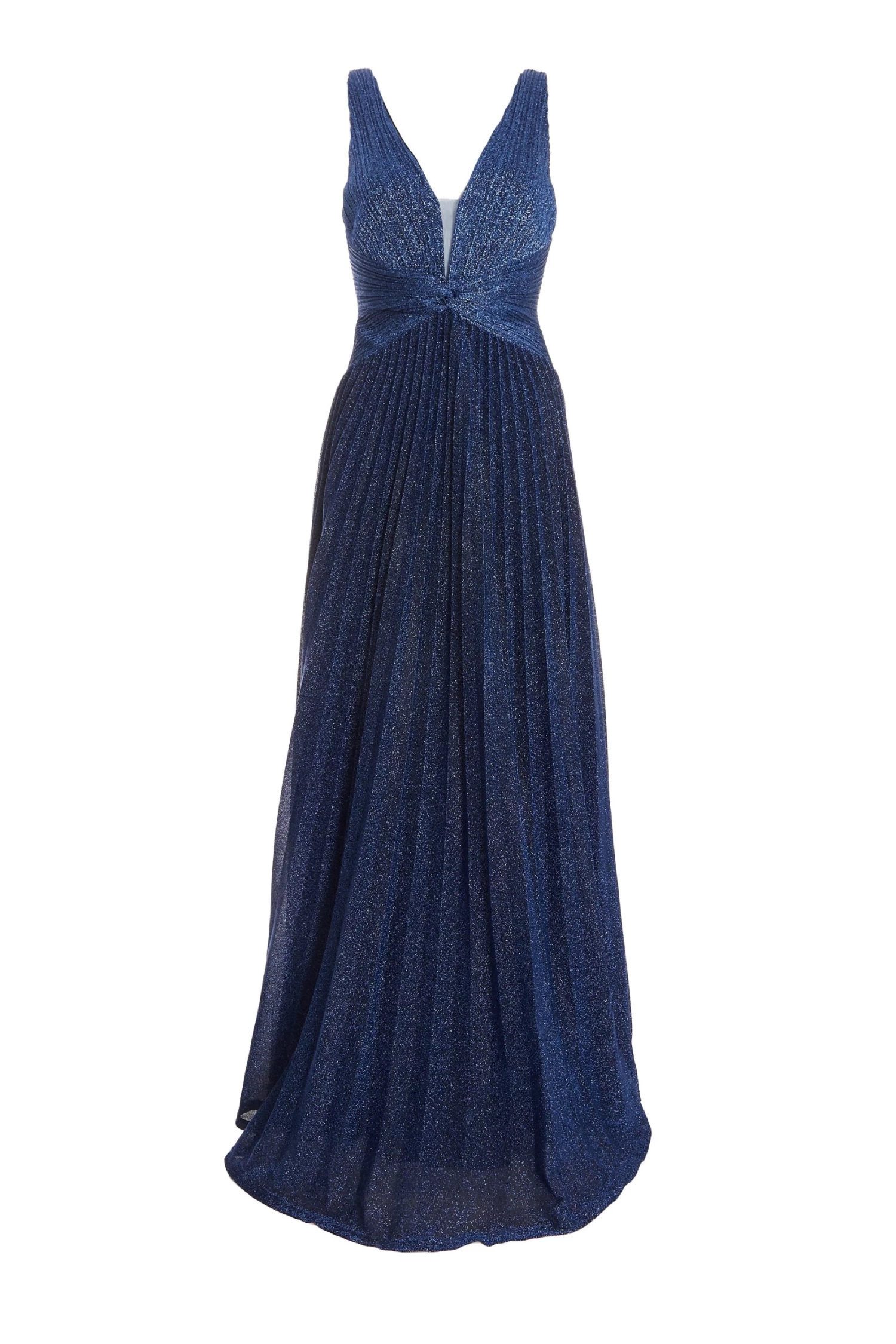 Navy Shimmer Pleated Maxi Dress 1 Navy Shimmer Pleated Maxi Dress