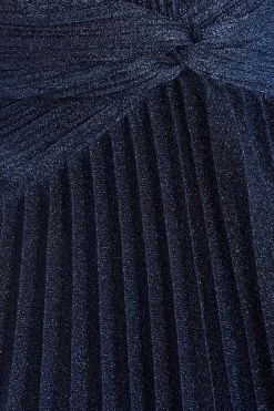 Navy Shimmer Pleated Maxi Dress 11 Navy Shimmer Pleated Maxi Dress -Women Clothing Sale 00100035935 ZS scaled