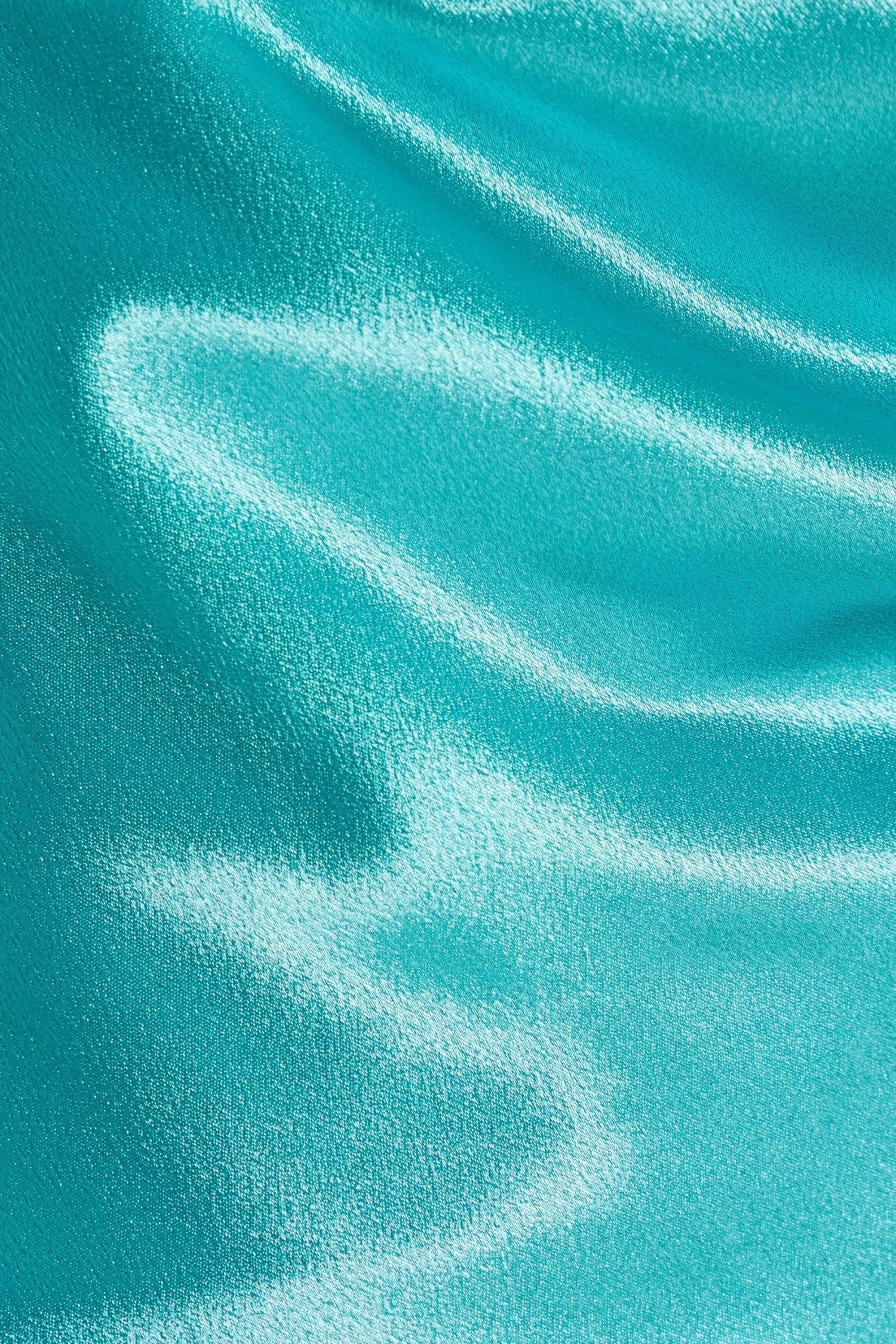 Aqua Satin Cross Back Maxi Dress 6 Aqua Satin Cross Back Maxi Dress - Image 6