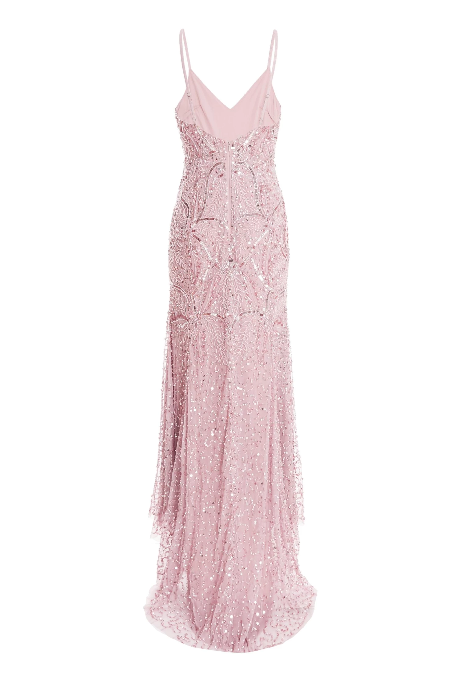 Pink Sequin Fishtail Maxi Dress 5 Pink Sequin Fishtail Maxi Dress - Image 5
