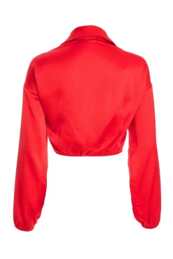 Red Satin Wrap Crop Top 10 Red Satin Wrap Crop Top -Women Clothing Sale 00100035988 ZB scaled