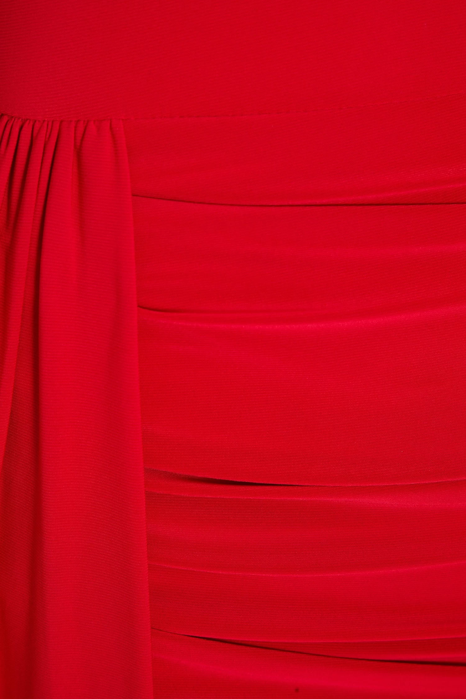 Red Ruched Drape Mini Dress 6 Red Ruched Drape Mini Dress - Image 6