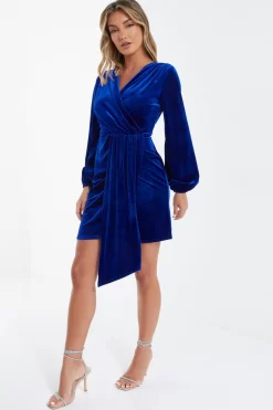 Royal Blue Velvet Sash Bodycon Dress 9 Royal Blue Velvet Sash Bodycon Dress -Women Clothing Sale 00100036068 XS scaled