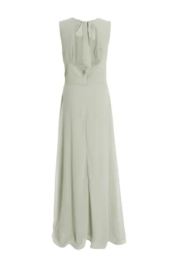 Sage Chiffon Backless Maxi Dress -Women Clothing Sale 00100036146 ZB scaled