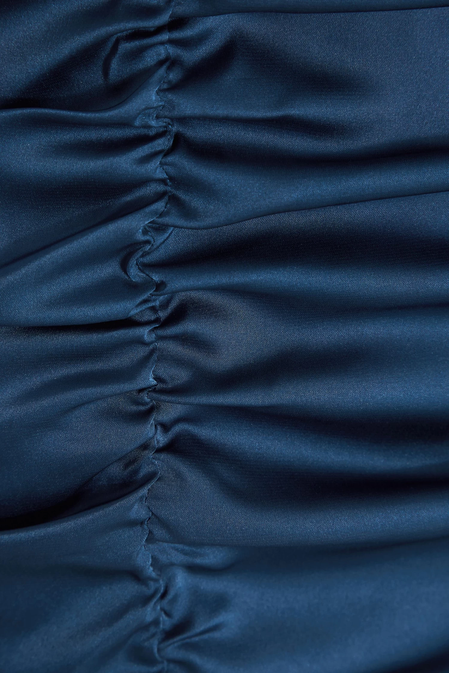 Blue Satin Ruched Mini Dress 6 Blue Satin Ruched Mini Dress - Image 6